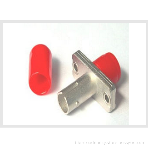 Simplex Hybrid Fiber Optic Cable Adapter FC - ST / SM Zinc Alloy Red CE